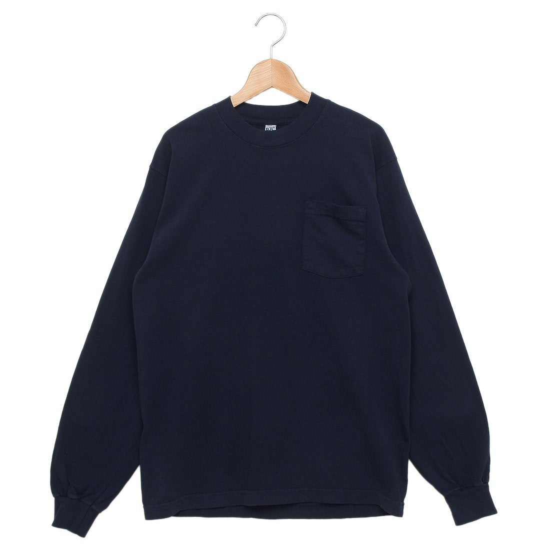 Los Angeles Apparel T-shirt Cut and Sew Long Sleeve Pocket T-shirt navy Men's Los Angeles Apparel 1810GD NAVY