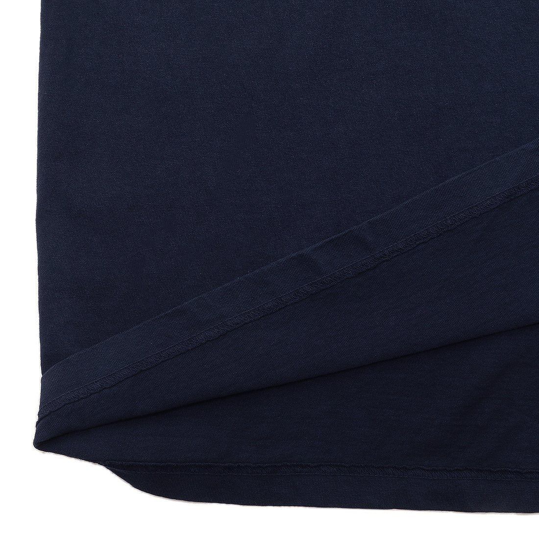 Los Angeles Apparel T-shirt Cut and Sew Long Sleeve Pocket T-shirt navy Men's Los Angeles Apparel 1810GD NAVY