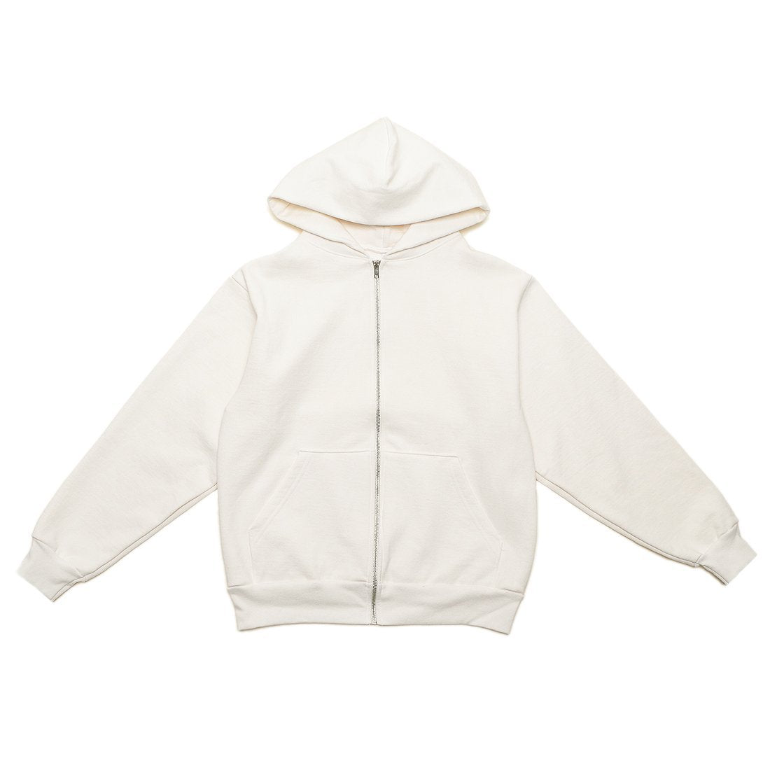 Los Angeles Apparel Hoodie Fleece Zip-Up white Men's Los Angeles Apparel HF-10 WHITE