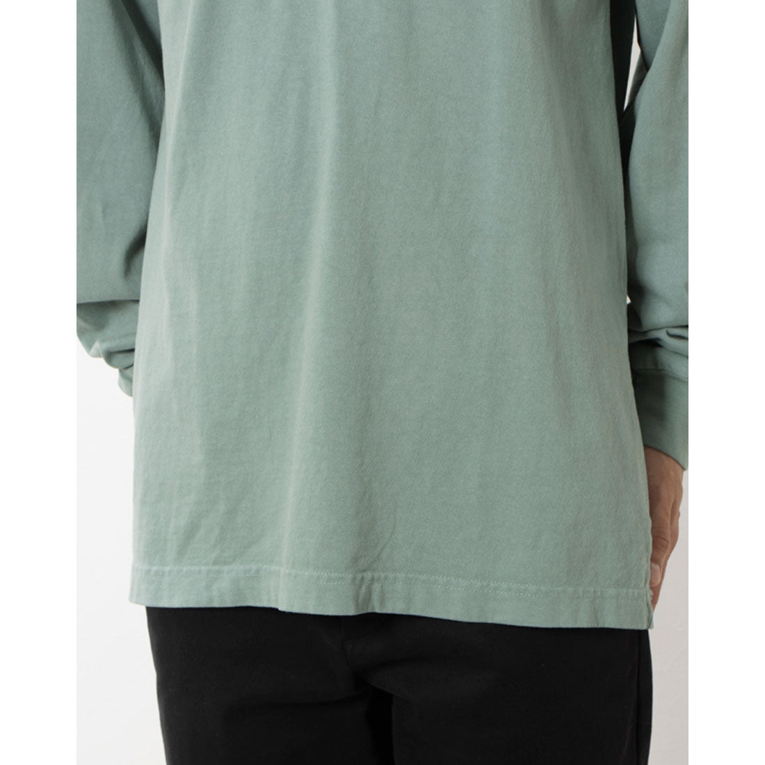 ロサンゼルスアパレル LOS ANGELES APPAREL LONG SLEEVE GARMENT DYE MOCKNECK T-SHIRT
