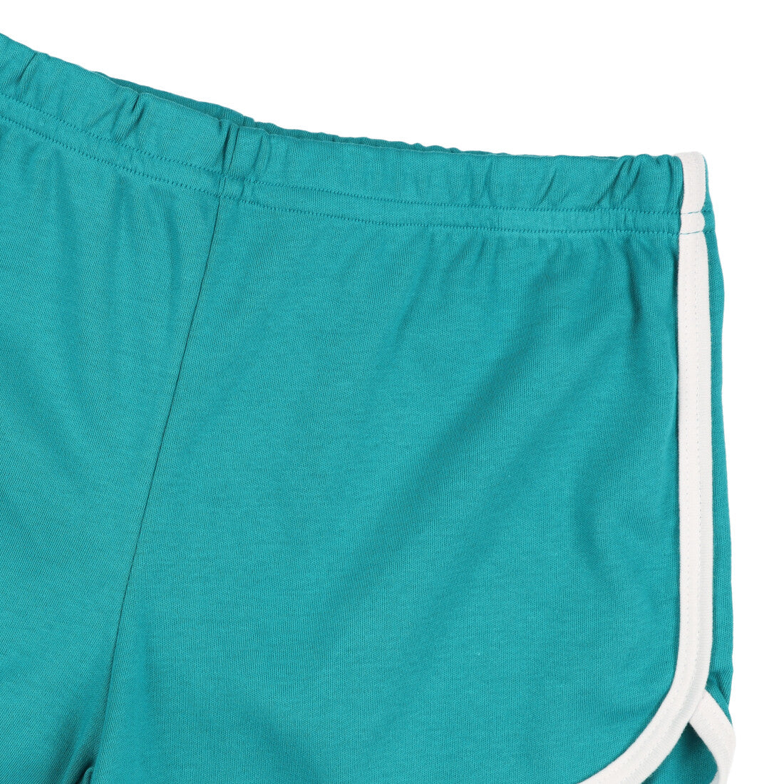 ロサンゼルスアパレル LOS ANGELES APPAREL INTERLOCK RUNNING SHORTS (TEAL_WHITE) TEAL_WHITE