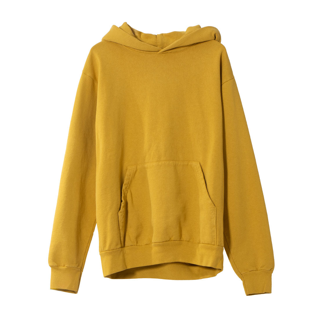 LOS ANGELES APPAREL GARMENT DYE 14OZ. HEAVY FLEECE HOODED PULLOVER SWEATSHIRT