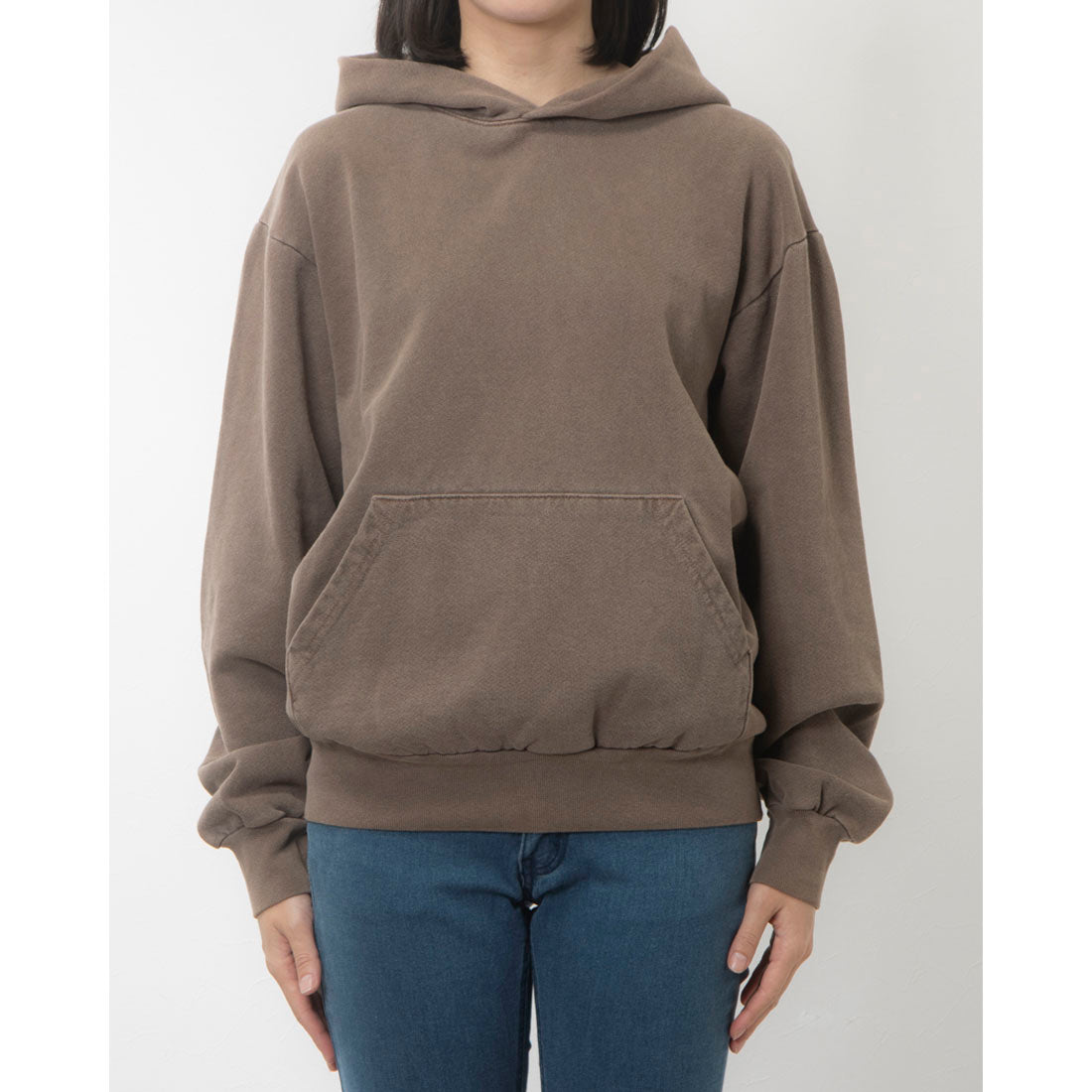 ロサンゼルスアパレル LOS ANGELES APPAREL GARMENT DYE 14OZ. HEAVY FLEECE HOODED PULLOVER SWEATSHIRT (DIJON) DIJON
