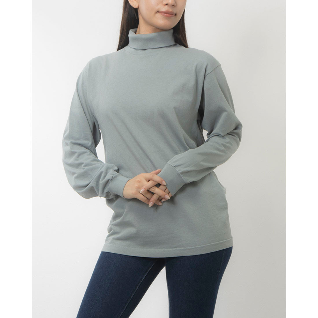 Los Angeles Apparel Long Sleeve Garment Dye Turtleneck