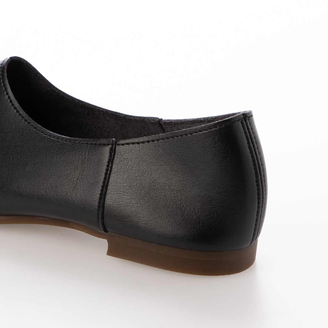 アイケープラス IKplus 【日本製】【ネット限定】【レイン対応】甲深プレーンバブーシュ 【晴雨兼用】ビーガンシューズ ■ブラックスムース■ フラットシューズ レインシューズ スリッポン