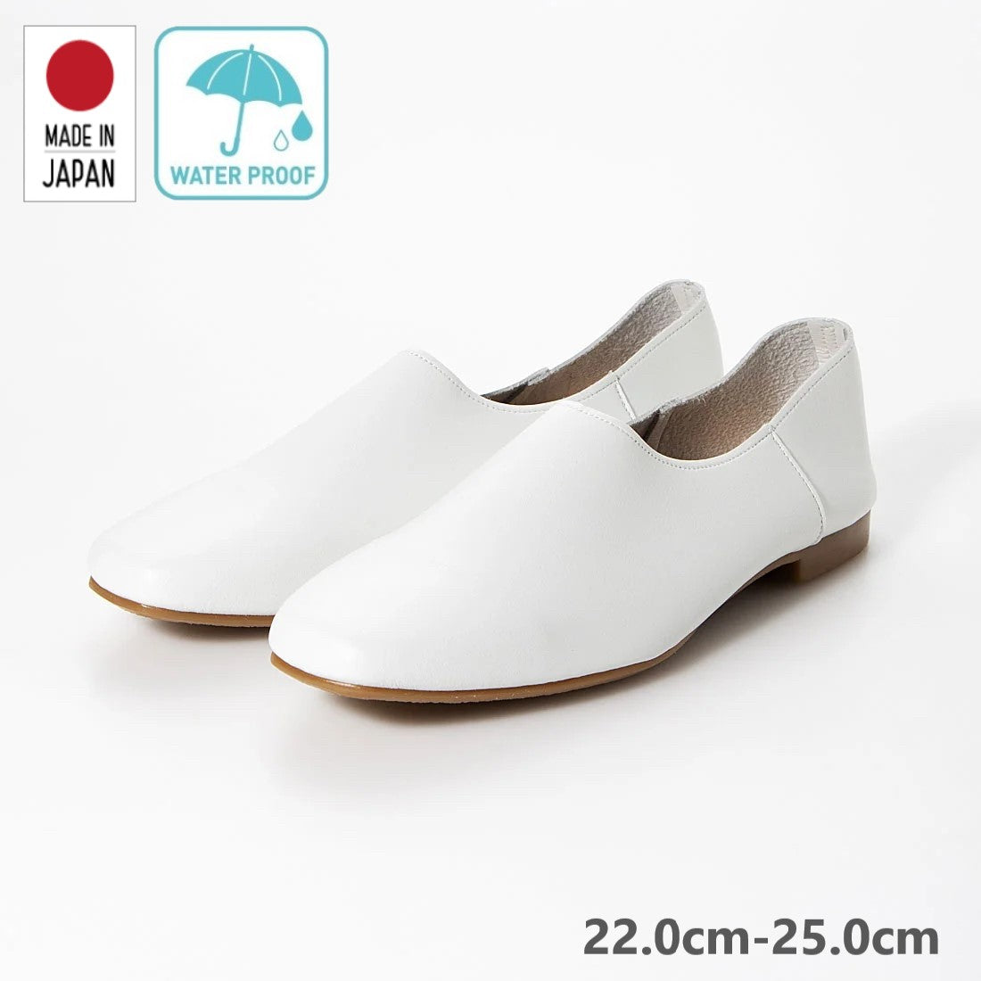 アイケープラス IKplus 【日本製】【ネット限定】【レイン対応】甲深プレーンバブーシュ 【晴雨兼用】ビーガンシューズ ■ブラックスムース■ フラットシューズ レインシューズ スリッポン,WHPU