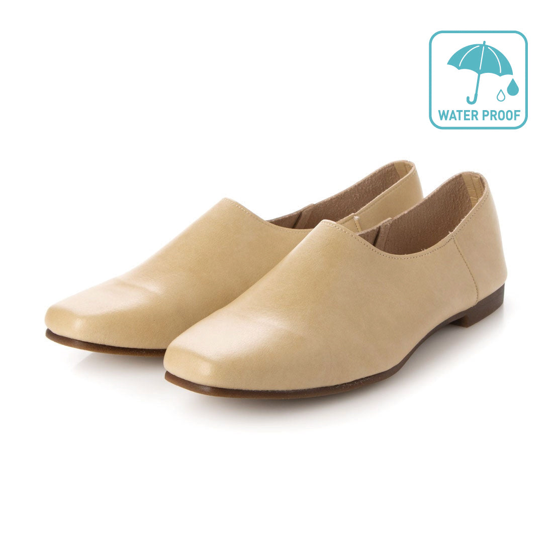 アイケープラス IKplus 【日本製】【ネット限定】【レイン対応】甲深プレーンバブーシュ 【晴雨兼用】ビーガンシューズ ■ブラックスムース■ フラットシューズ レインシューズ スリッポン,BGPU