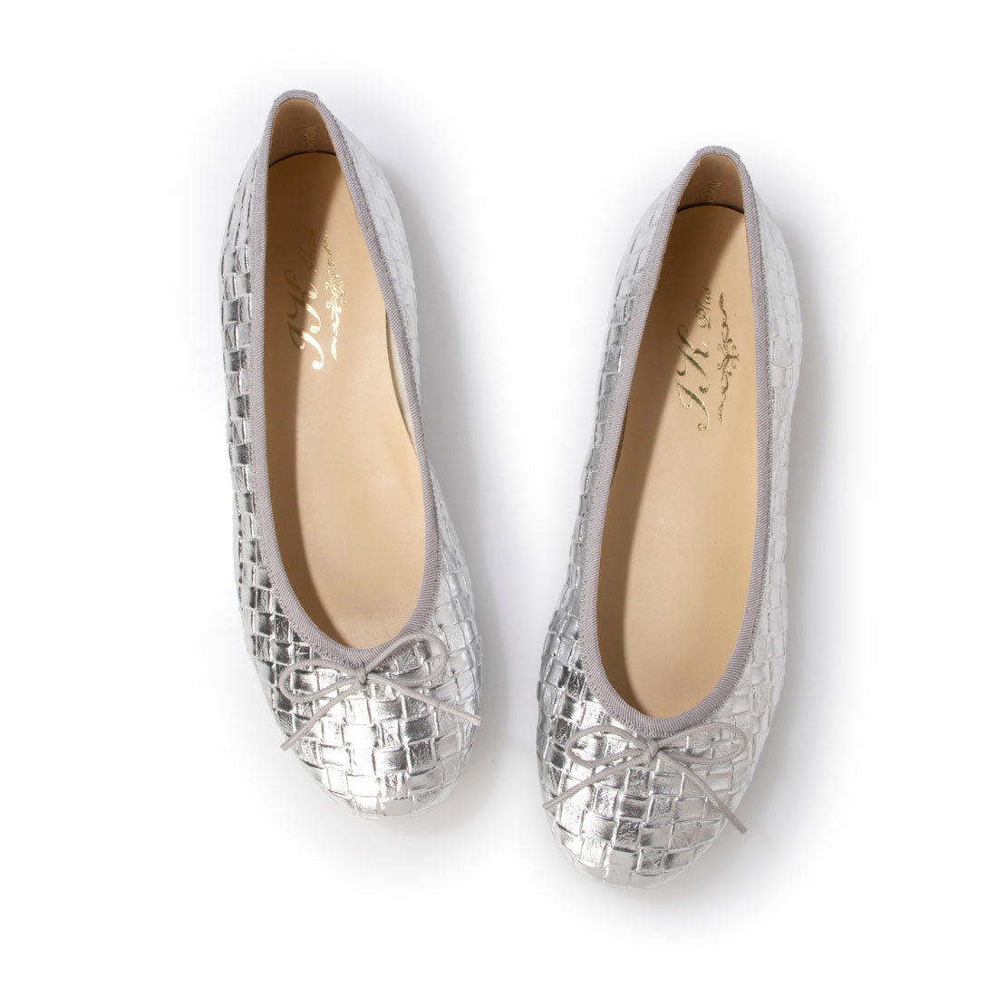 アイケープラス IKplus 【日本製】【レイン対応】【ネット限定】Ikplus アイケープラス ラウンドトゥ バレエシューズ フラットシューズ (シルバー サシコメッシュ) シルバー サシコメッシュ