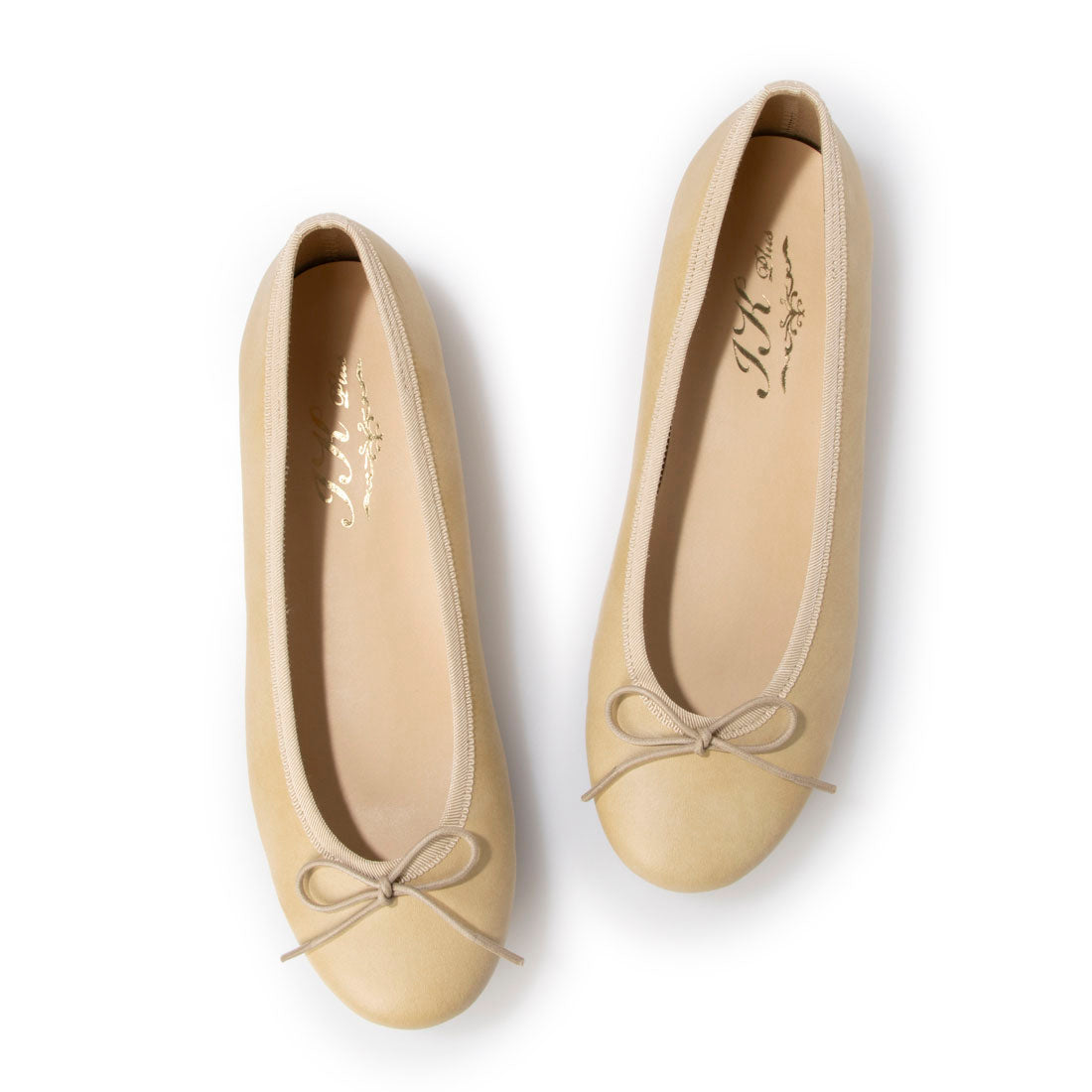 アイケープラス IKplus 【日本製】【レイン対応】Ikplus アイケープラス ラウンドトゥ バレエシューズ フラットシューズ (ベージュ スムース 828) ベージュ スムース 828