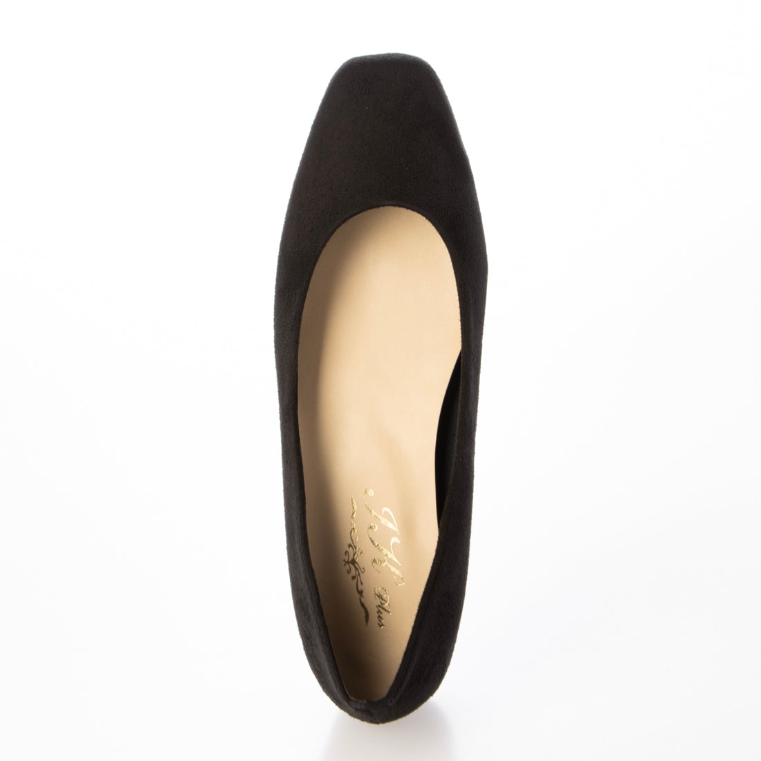 アイケープラス IKplus 【日本製】Ikplus アイケープラス 美脚美姿勢スタイル スクエアトゥブラックプレーンパンプス 1230 (ブラック スエード) ブラック スエード