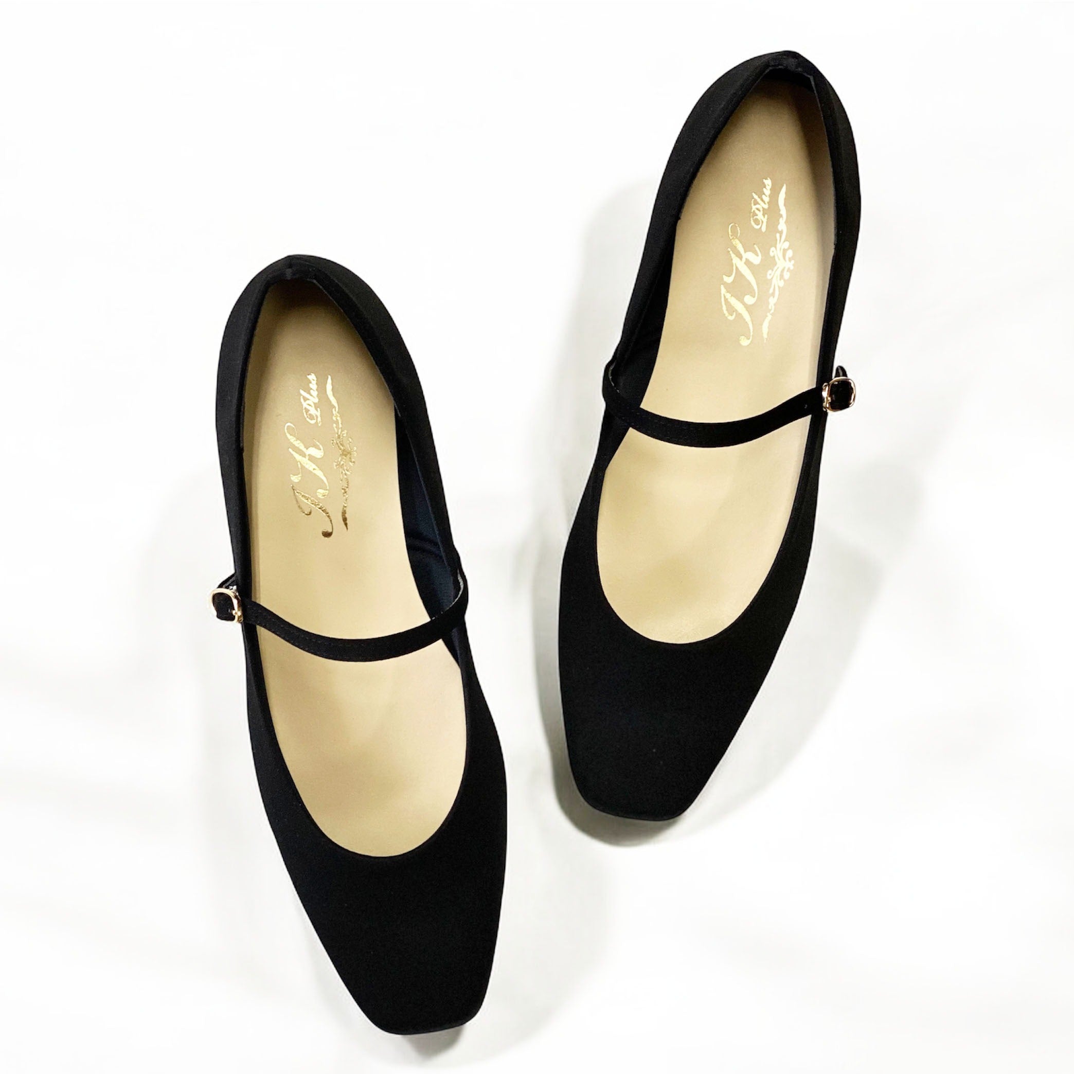 アイケープラス IKplus 日本製 IKplus アイケープラス 冠婚葬祭 高反発クッション 柔らかい中敷き ローヒール ブラック 冠婚葬祭 葬儀用パンプス レディース お葬式 喪服 フォーマル 慶事 弔事 法事 お通夜 (ブラック ドークレーサテン) ブラック ドークレーサテン