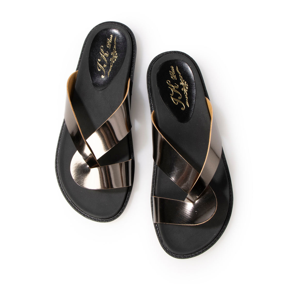 アイケープラス IKplus 【日本製】【ネット限定】ダブルクロスフラットサンダル