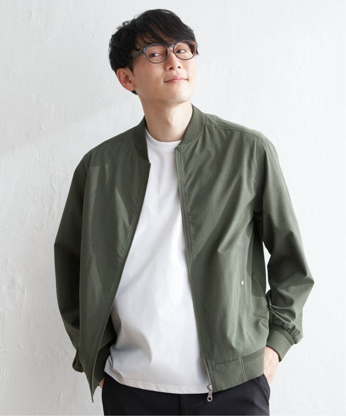 イッカ ikka 【撥水】Teflonストレッチブルゾン (オリーブ) オリーブ