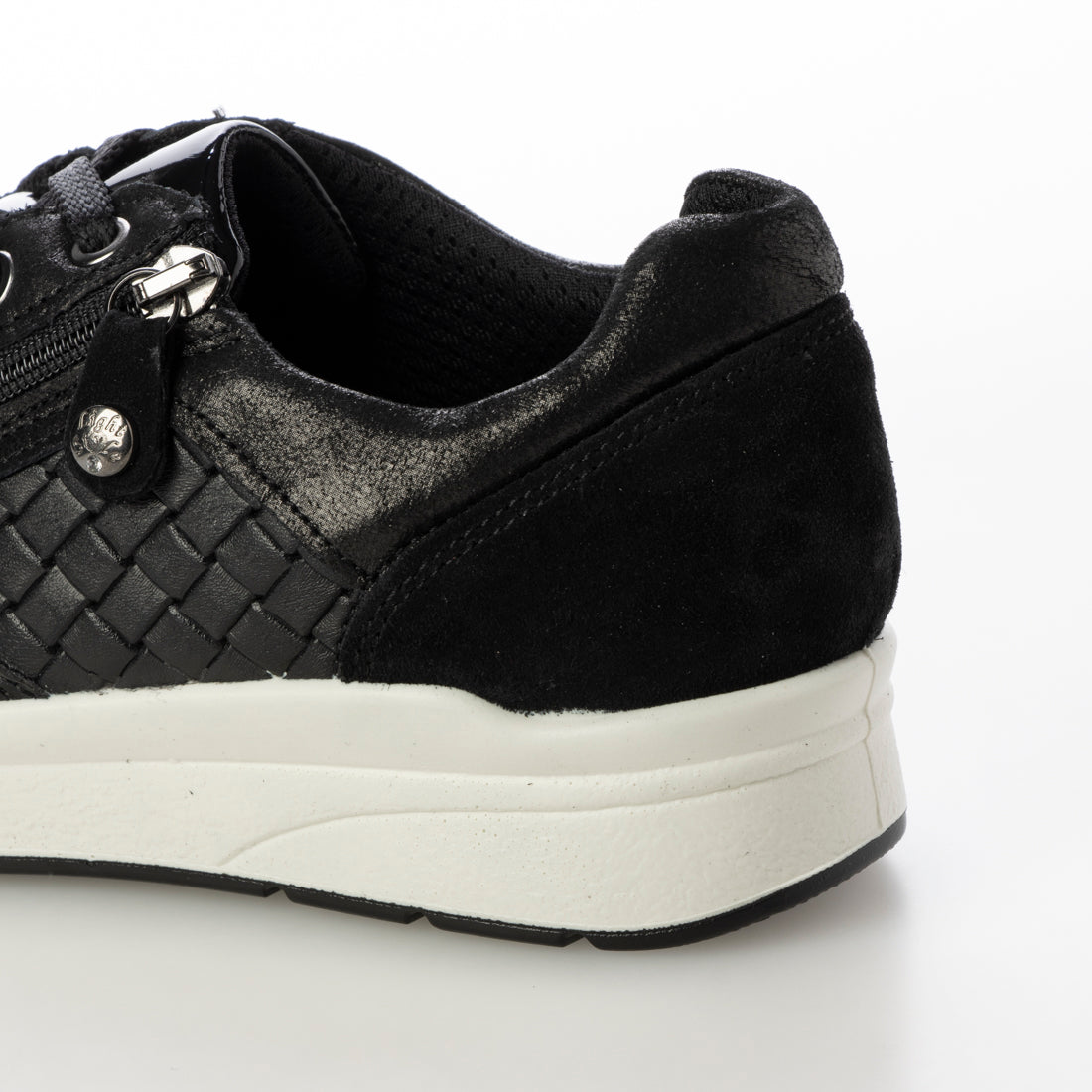 IMAC Side-zip Intrecciato-style sneakers