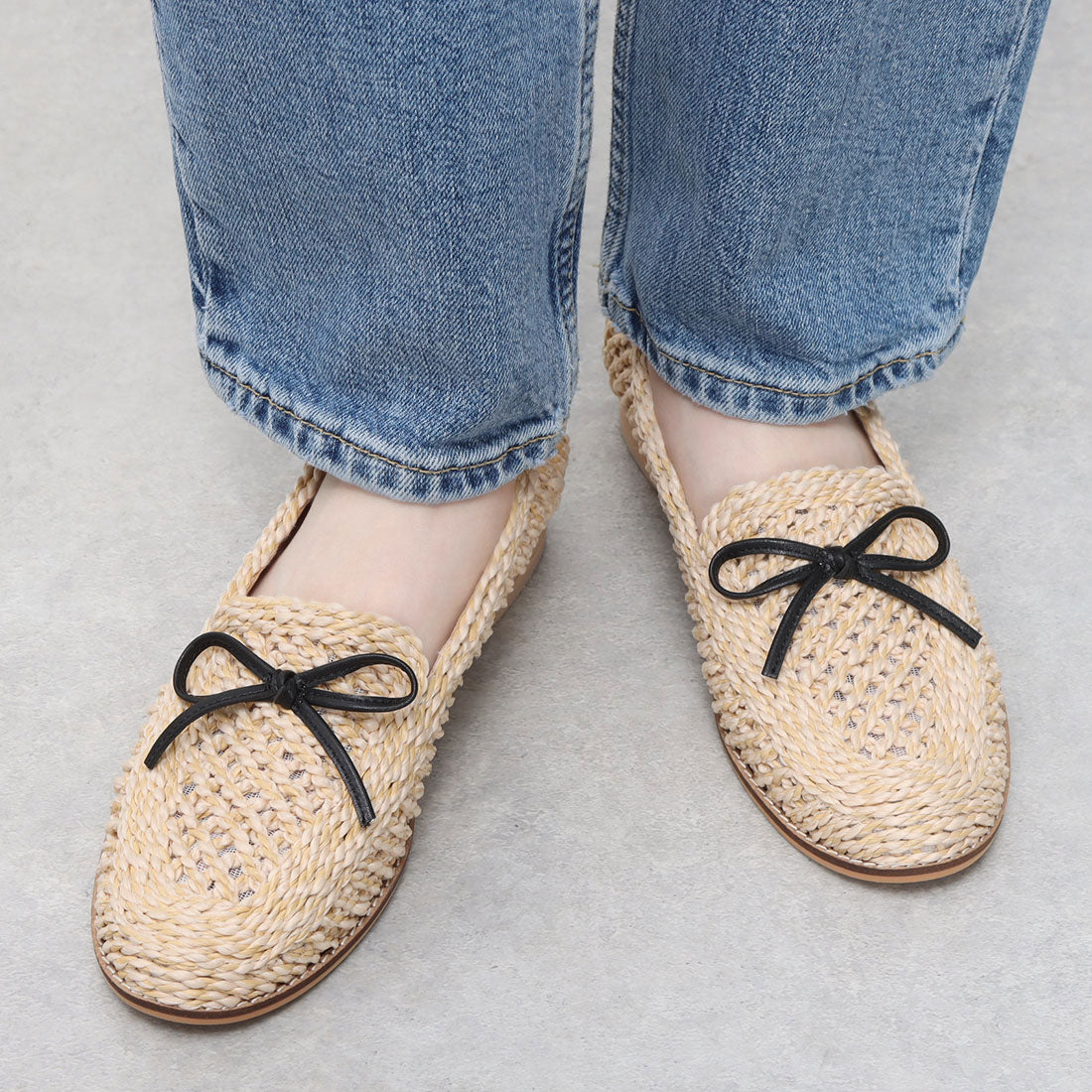 イング ing ジュートカジュアルモカシューズ