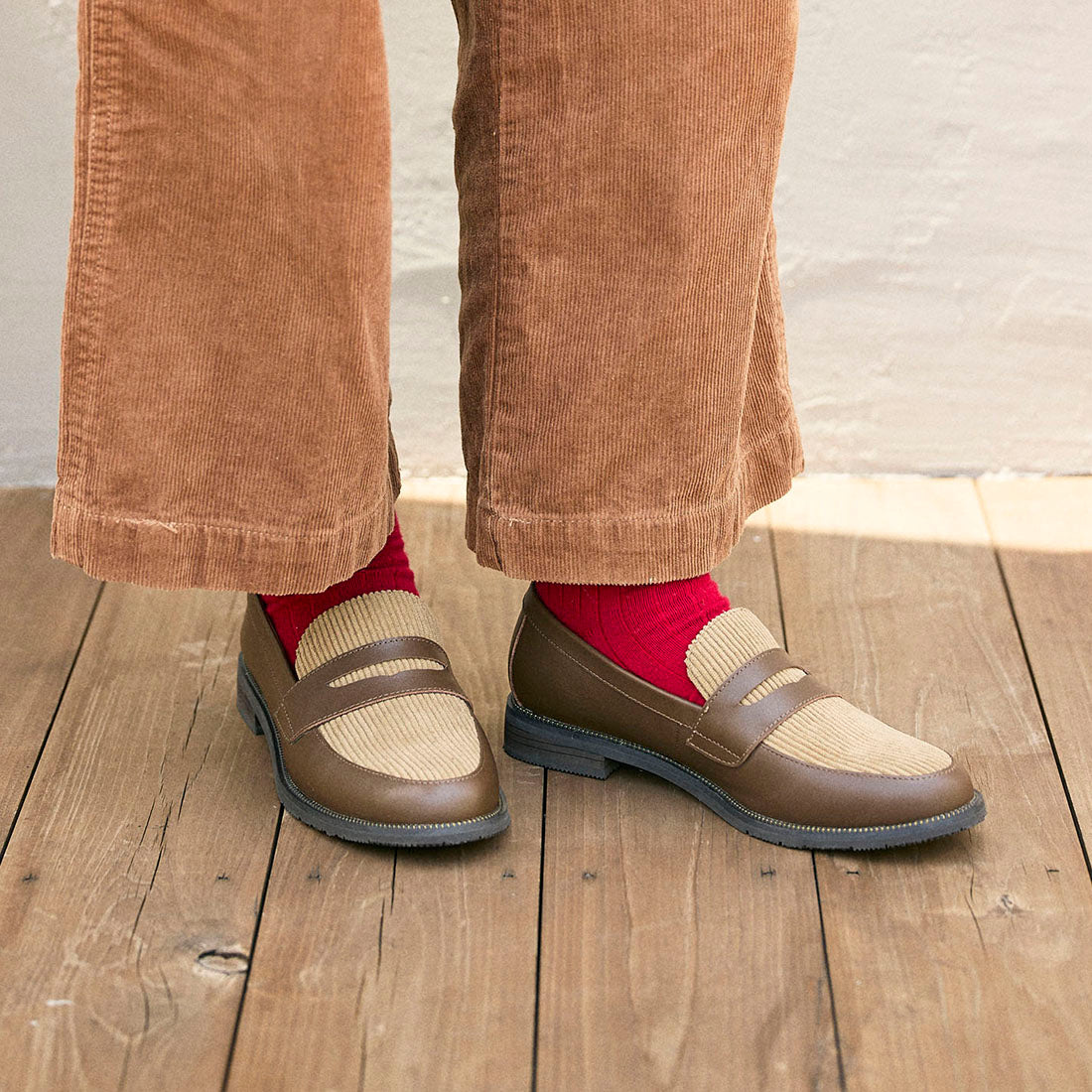 イング ing デザインコインローファー,オークコンビ