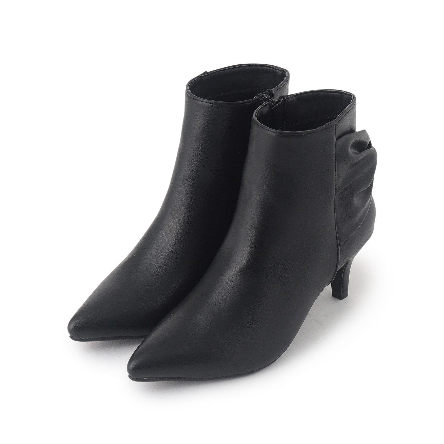 インデックス index バックリボンショートブーツ (ブラック(019)) ブラック(019)