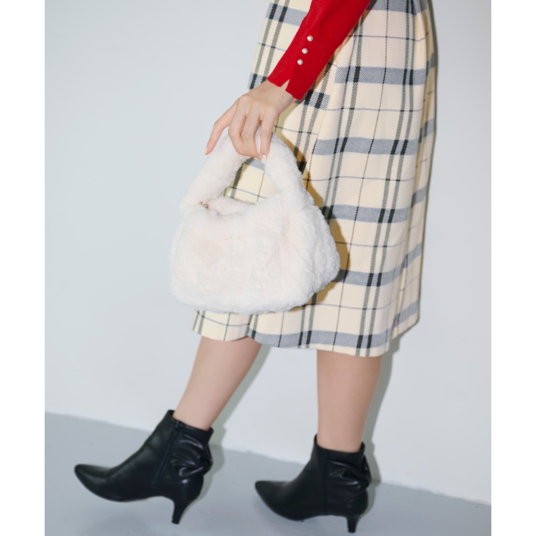 インデックス index バックリボンショートブーツ (ブラック(019)) ブラック(019)