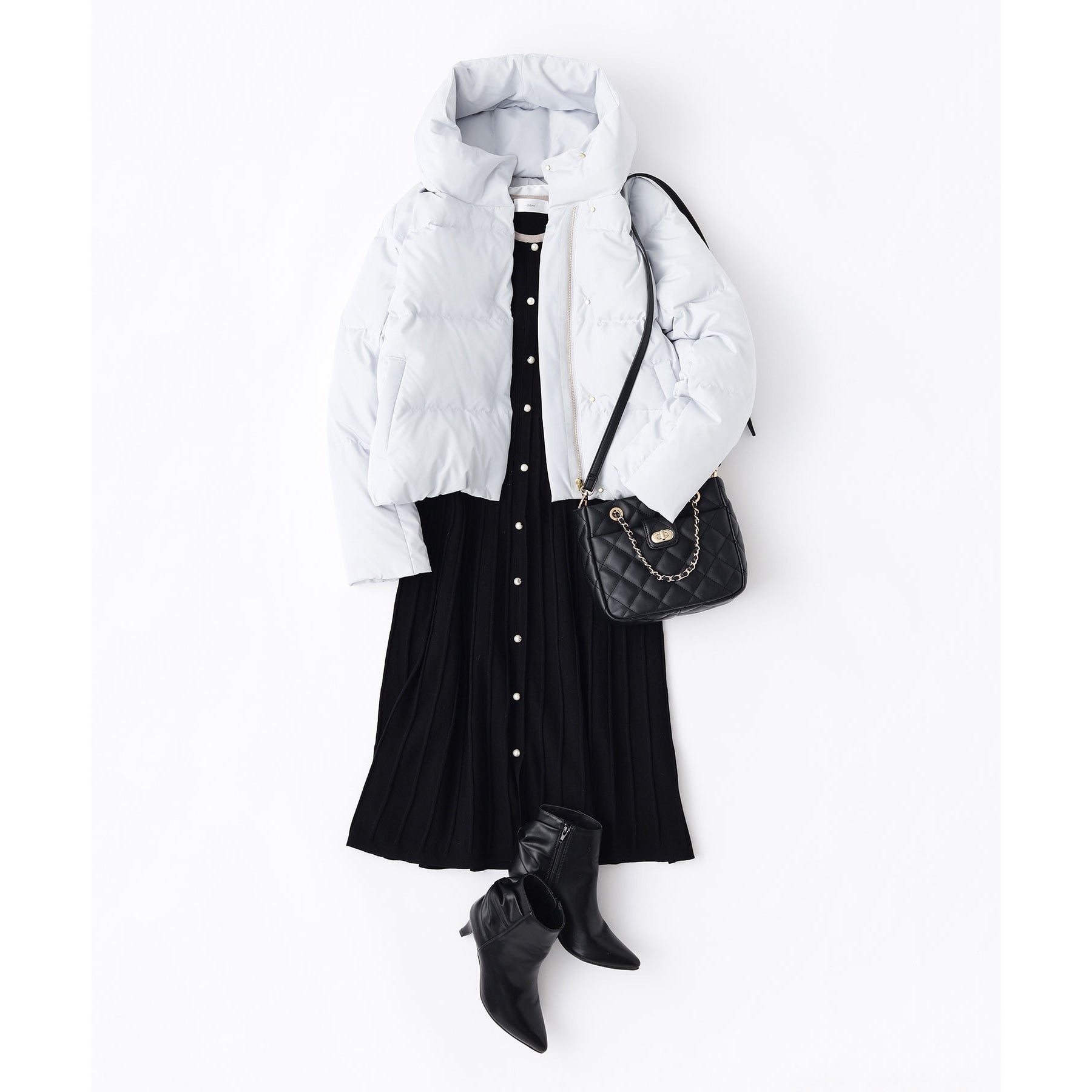 インデックス index バックリボンショートブーツ (ブラック(019)) ブラック(019)