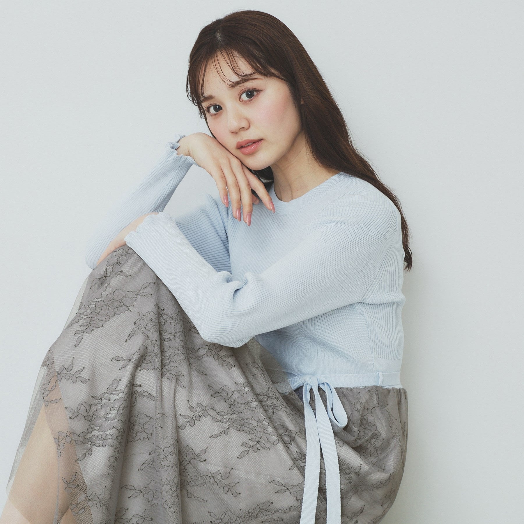 index index 蕾絲網紗裙連身裙【可機洗】