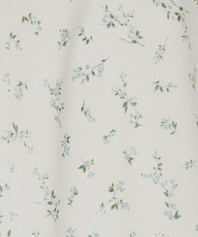 インデックス index フラワーパイピングVネックフレアワンピース【洗濯機可・イージーアイロン】 (アイボリー(104)) アイボリー(104)