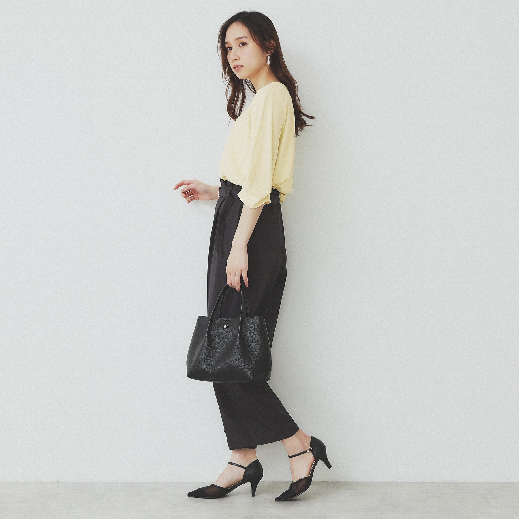 インデックス index ブラウスライクタックスリーブプルオーバー【洗濯機可・吸水速乾・UVケア・接触冷感】 (グレージュ(850)) グレージュ(850)