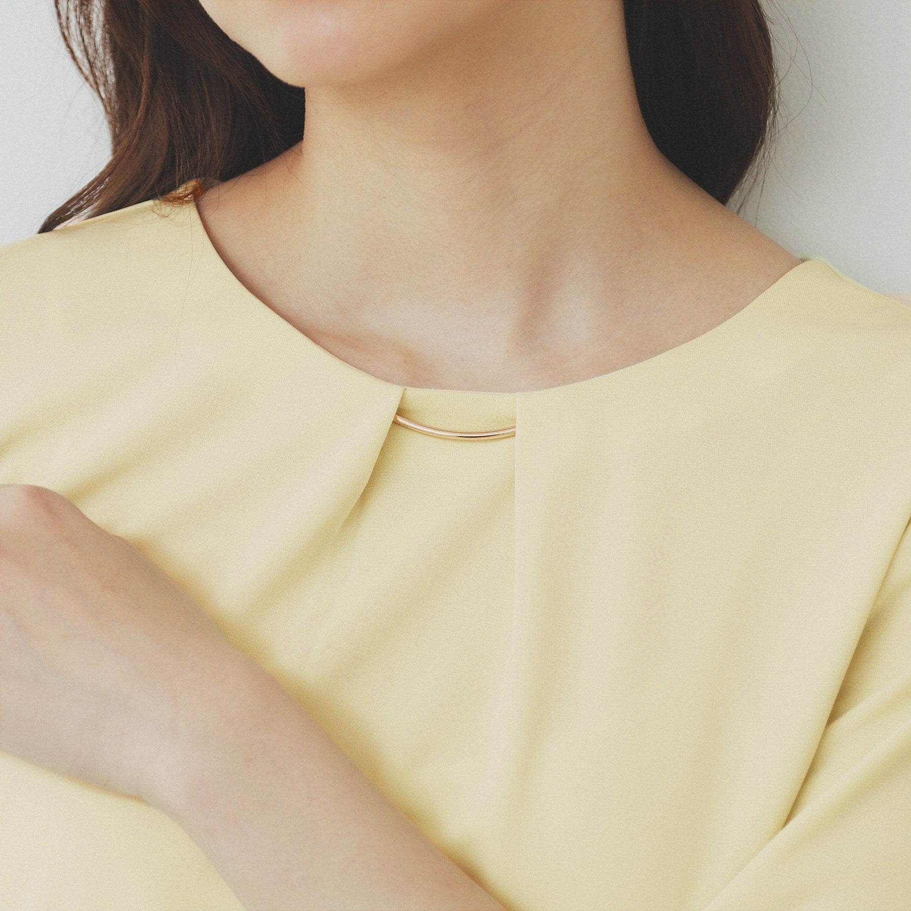 インデックス index ブラウスライクタックスリーブプルオーバー【洗濯機可・吸水速乾・UVケア・接触冷感】 (グレージュ(850)) グレージュ(850)