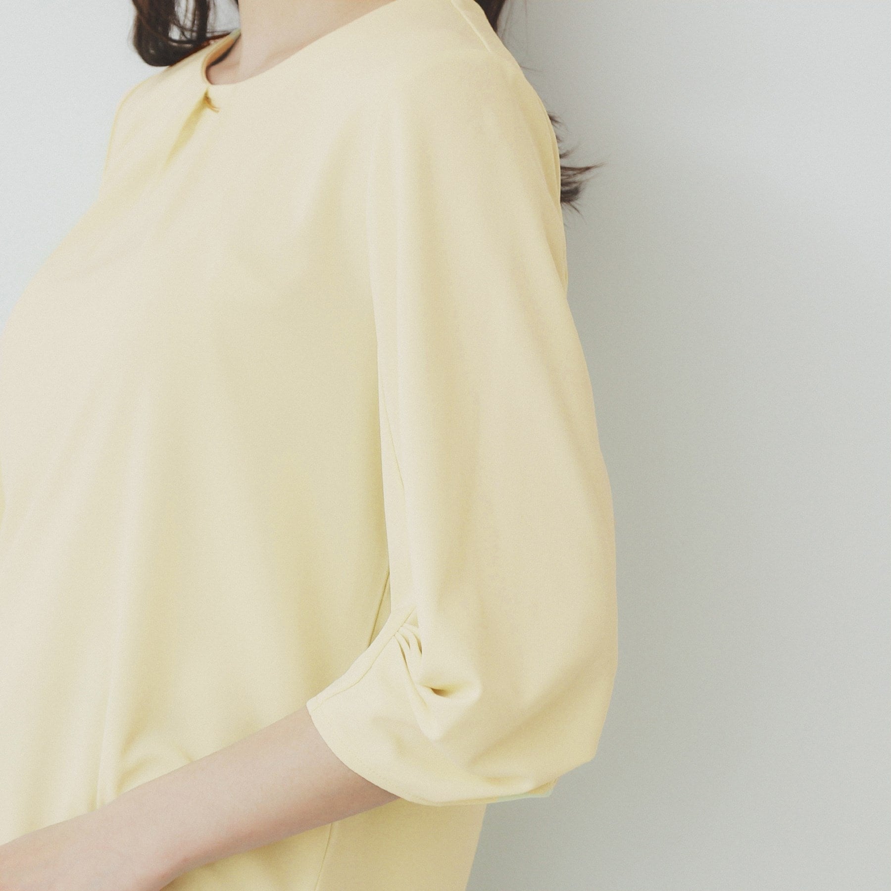 インデックス index ブラウスライクタックスリーブプルオーバー【洗濯機可・吸水速乾・UVケア・接触冷感】 (グレージュ(850)) グレージュ(850)