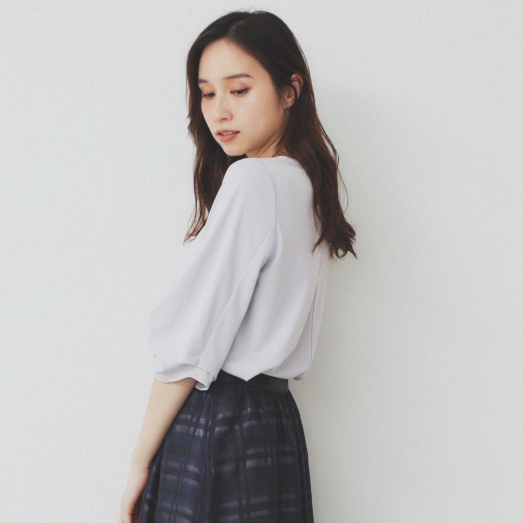 インデックス index ブラウスライクタックスリーブプルオーバー【洗濯機可・吸水速乾・UVケア・接触冷感】 (ライトイエロー(030)) ライトイエロー(030)