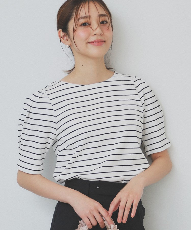 インデックス index コットンスムースタックスリーブトップス【洗濯機可・UVケア・接触冷感】 (オフホワイト(303)) オフホワイト(303)