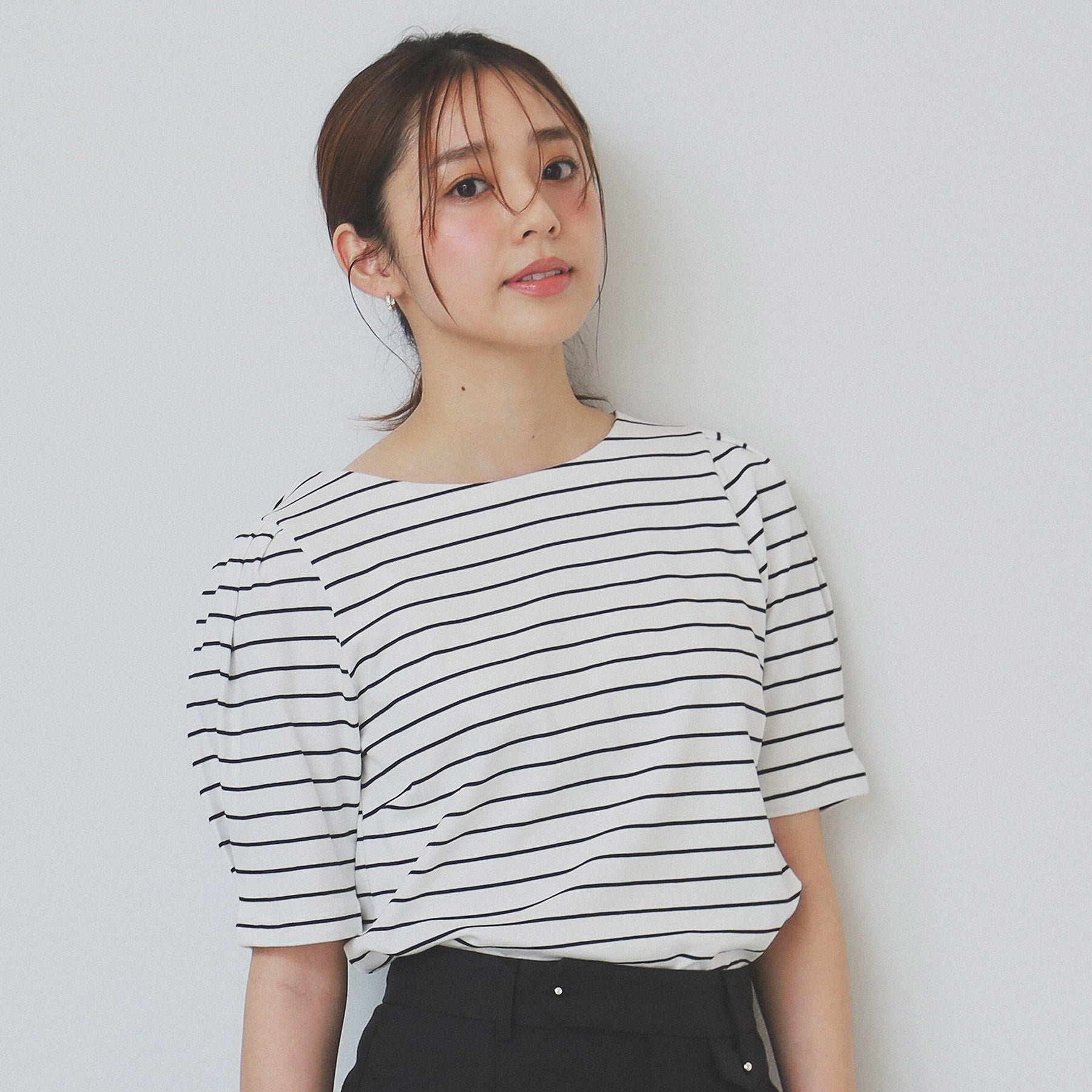 インデックス index コットンスムースタックスリーブトップス【洗濯機可・UVケア・接触冷感】 (ブラウン(844)) ブラウン(844)