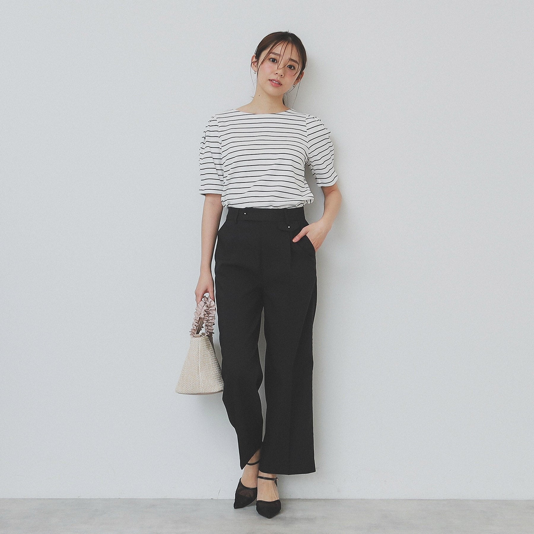 インデックス index コットンスムースタックスリーブトップス【洗濯機可・UVケア・接触冷感】 (ブラウン(844)) ブラウン(844)