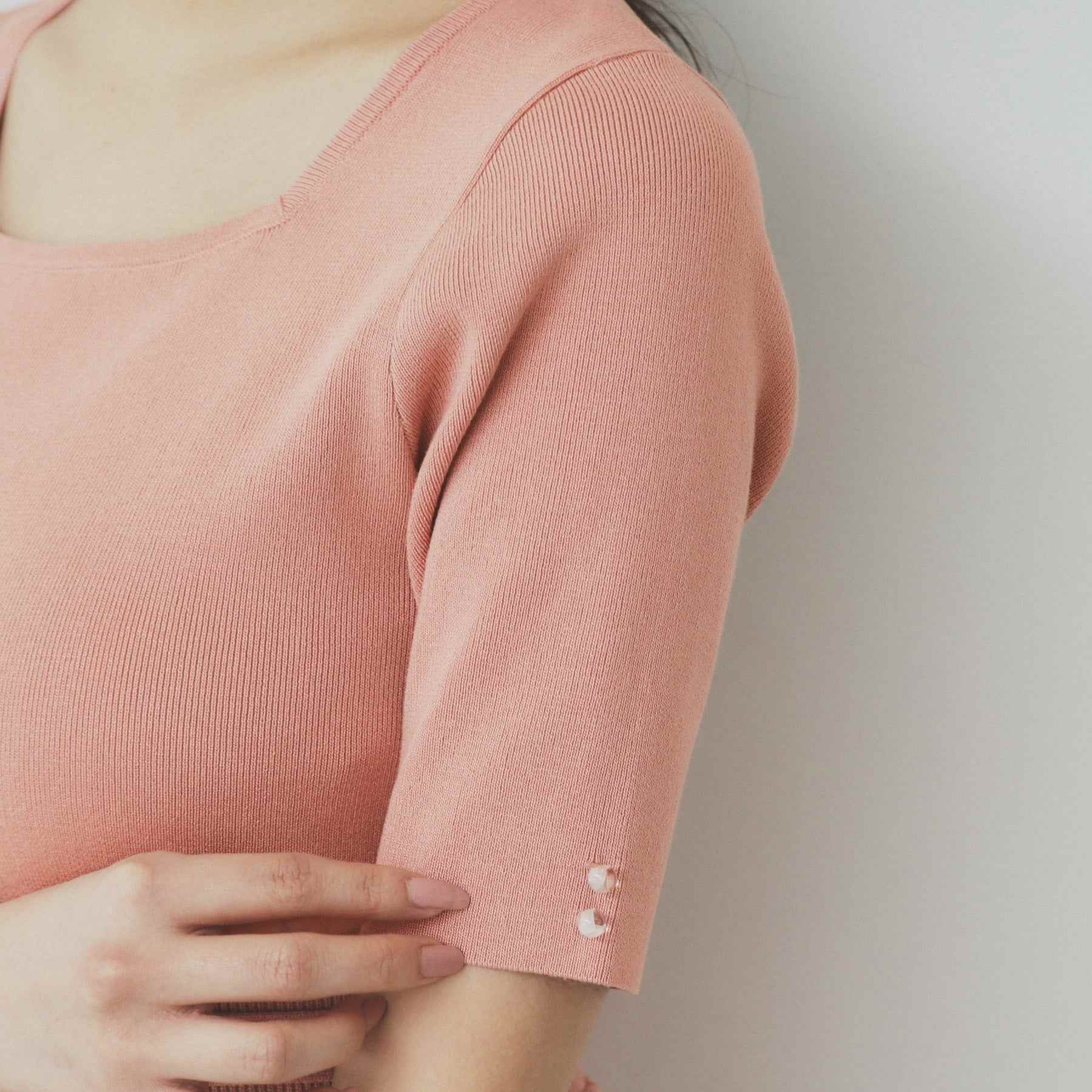 インデックス index シアーラインニットワンピース【洗濯機可・ (ネイビー(094)) ネイビー(094)