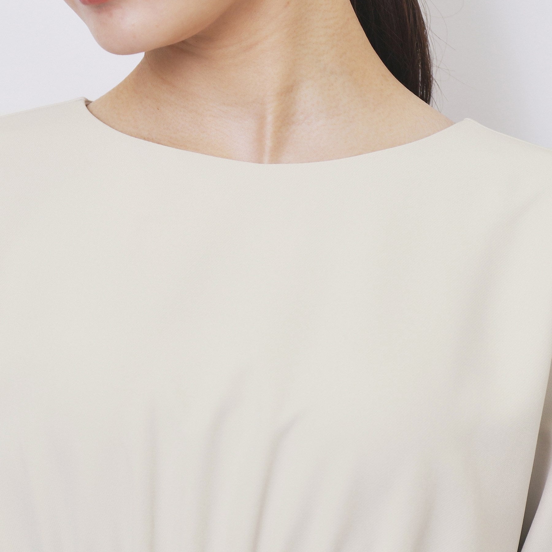 インデックス index ダブルクロスリボンスリーブサックワンピース【洗濯機可】 (ブラック(019)) ブラック(019)