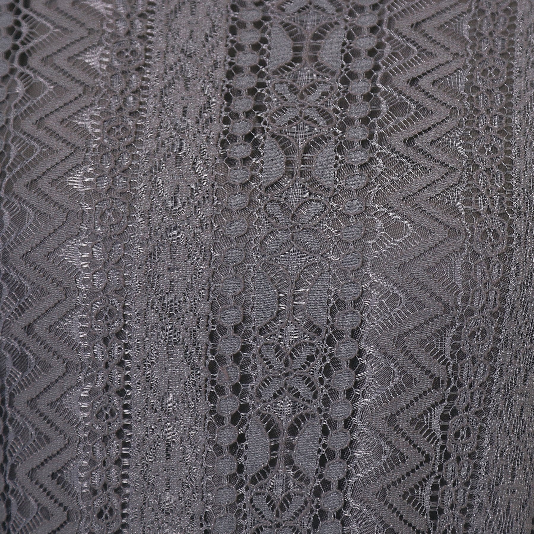 インデックス index 幾何ラインレースフレアスリーブワンピース【洗濯機可】 (ネイビー(094)) ネイビー(094)