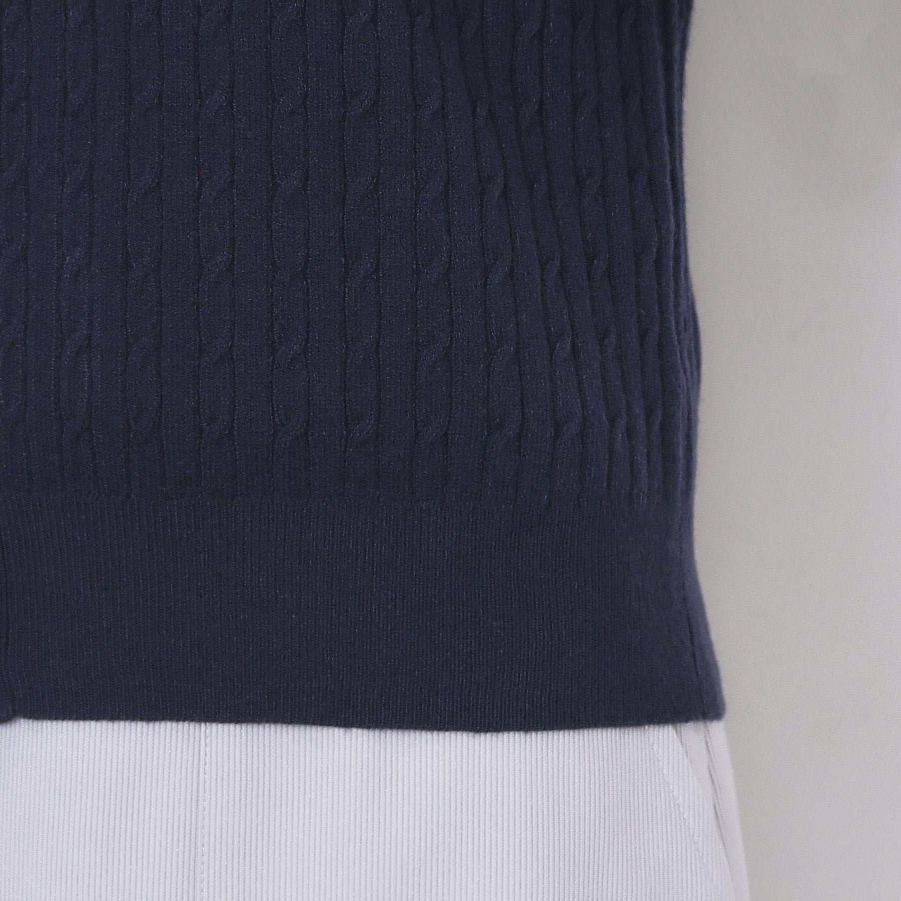 インデックス index ケーブルクルーネックカーディガン【洗濯機可】 (オフホワイト(003)) オフホワイト(003)