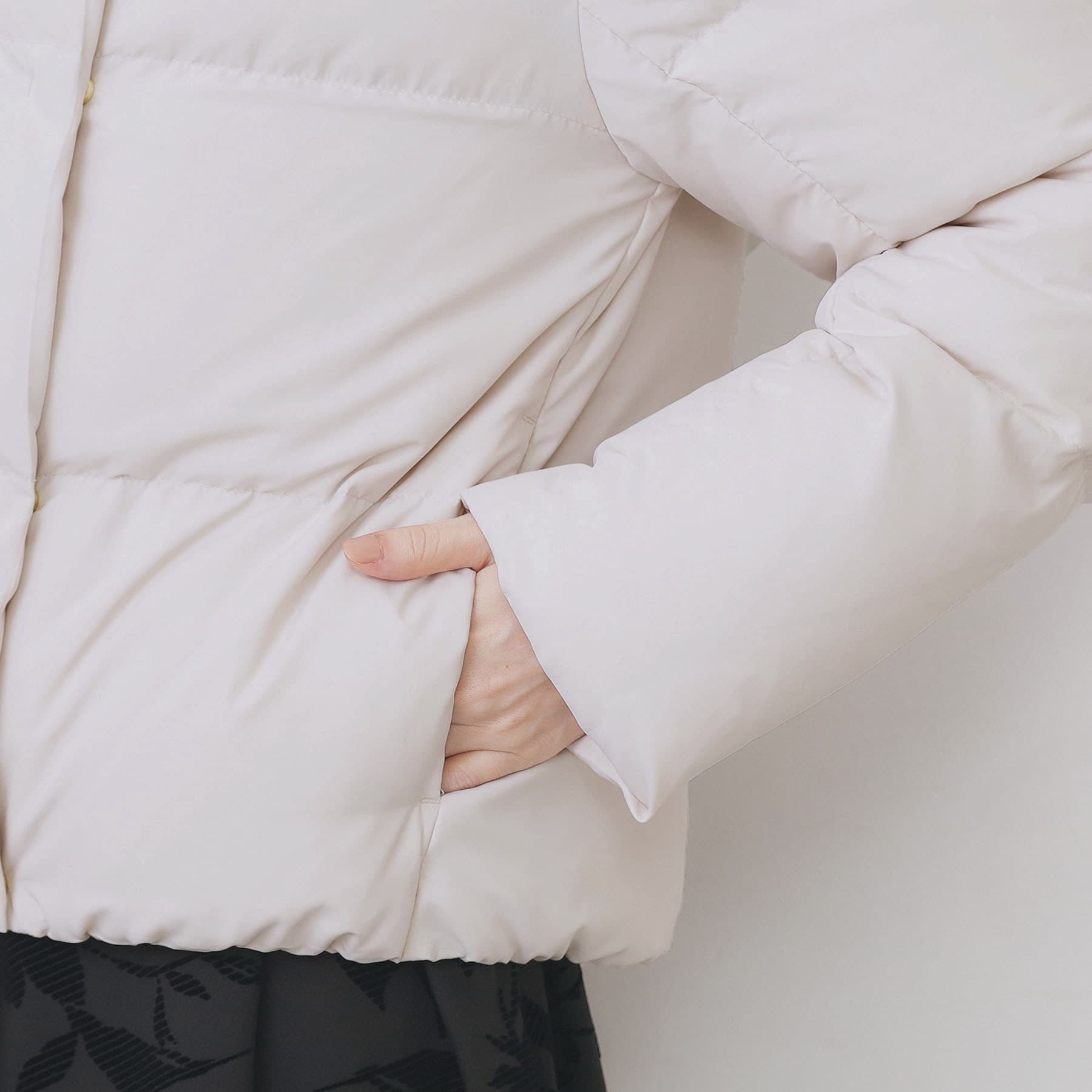 インデックス index KAWADAダウンショートコート【撥水/洗える/静電気防止裏地】《XS~LL》 (ブラウン(044)) ブラウン(044)