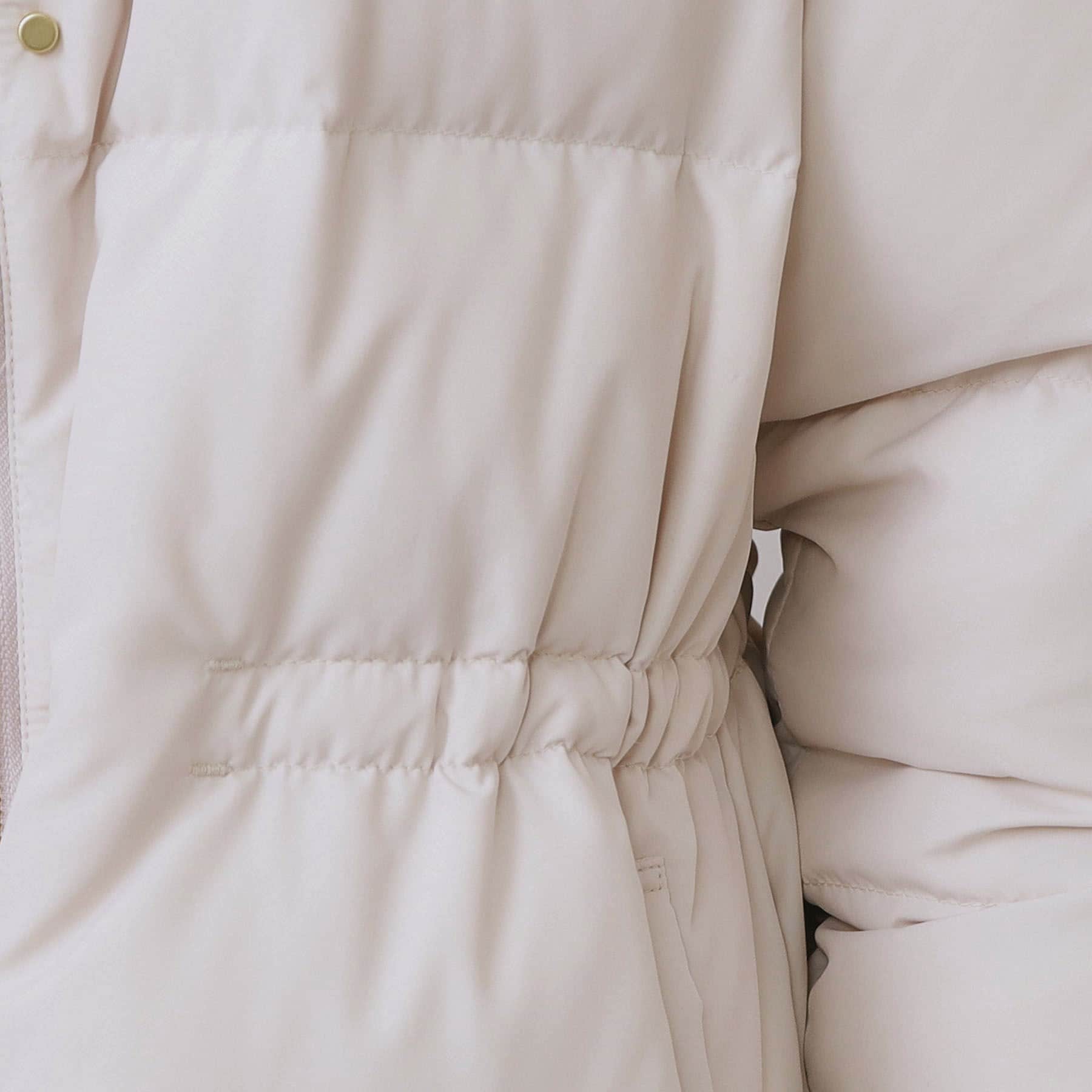 インデックス index KAWADAダウンドロストミドルコート【撥水/洗える/2WAY/静電気防止裏地】 (アイボリー(804)) アイボリー(804)