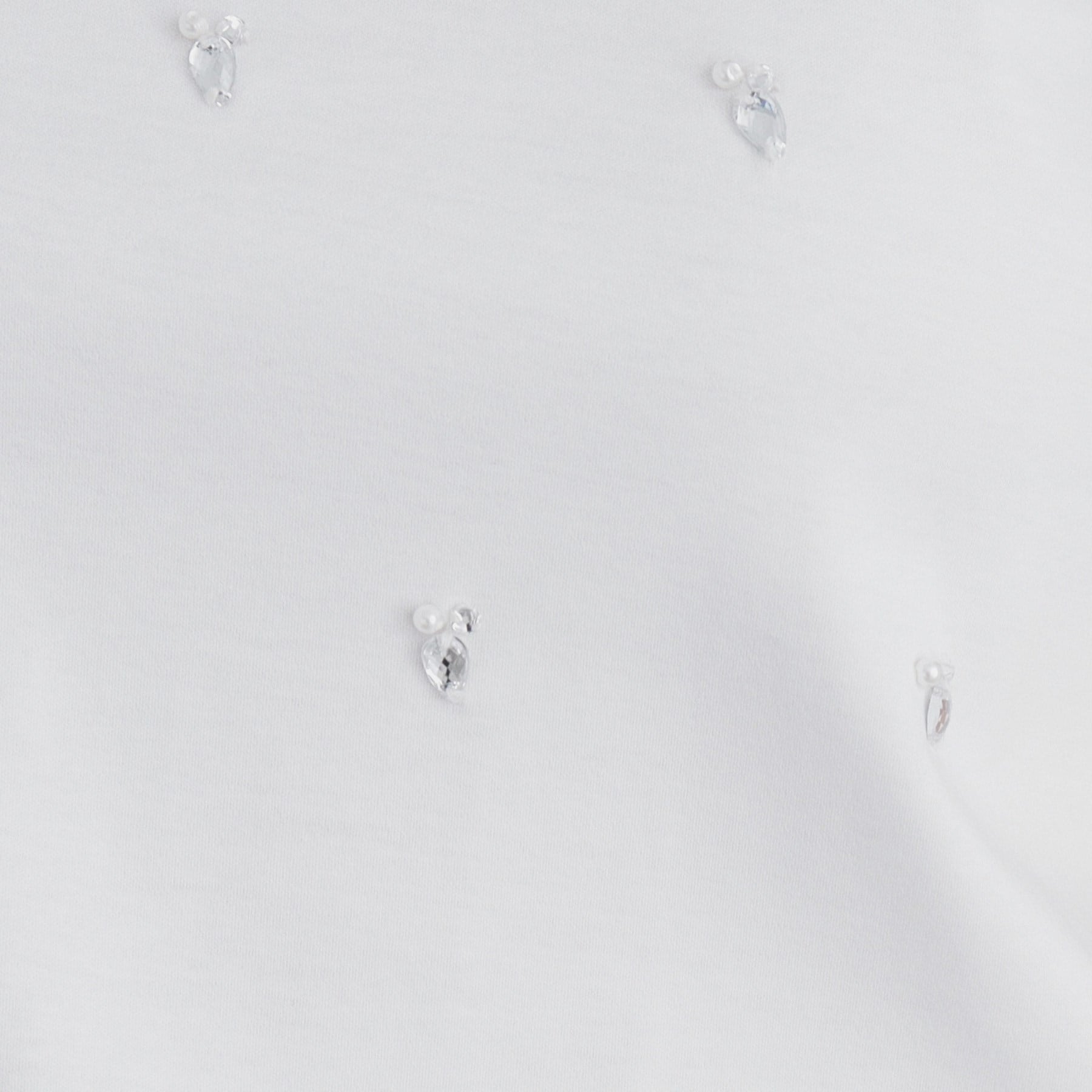 インデックス index 60シルケット短丈ビジューTシャツ【洗濯機可・接触冷感】