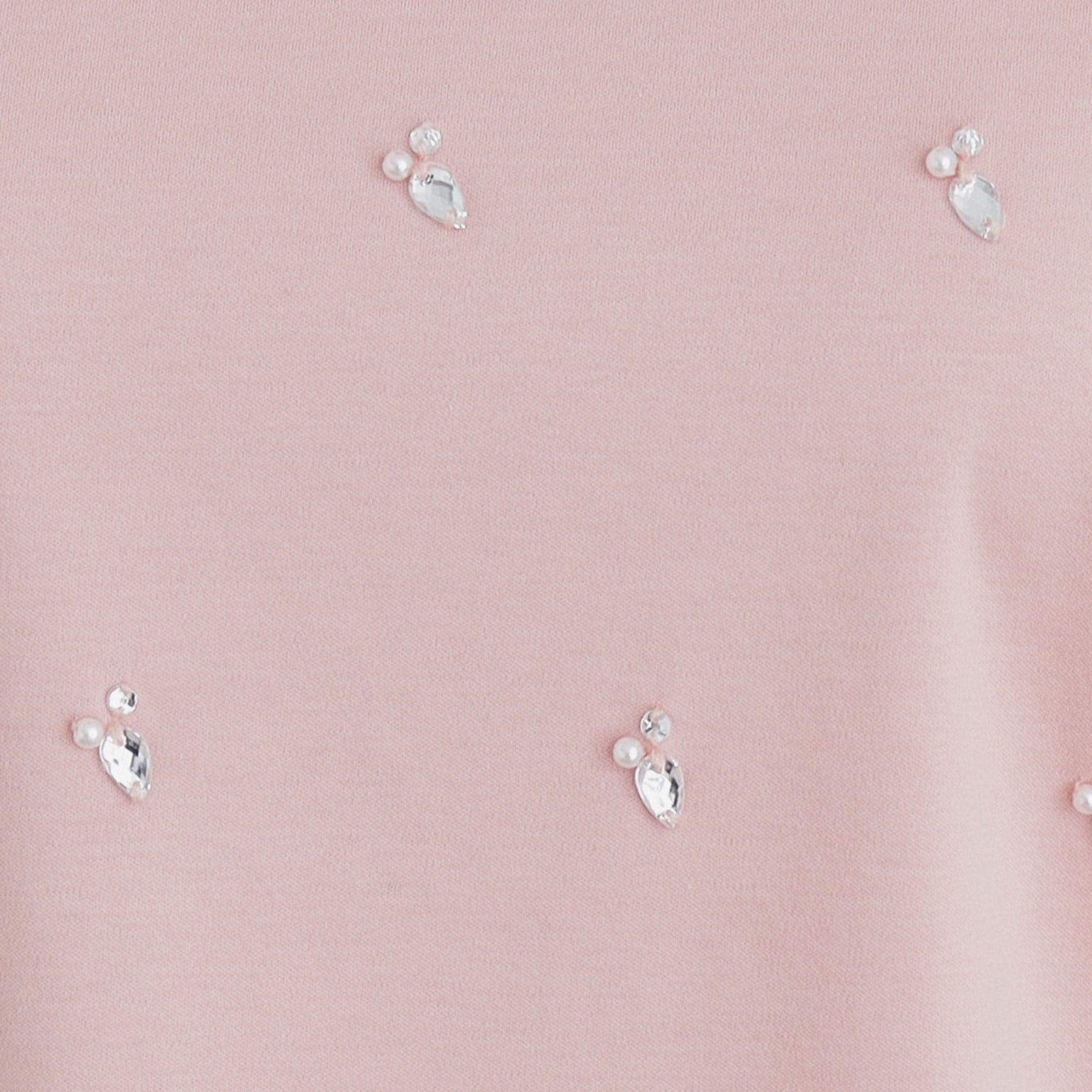 インデックス index 60シルケット短丈ビジューTシャツ【洗濯機可・接触冷感】