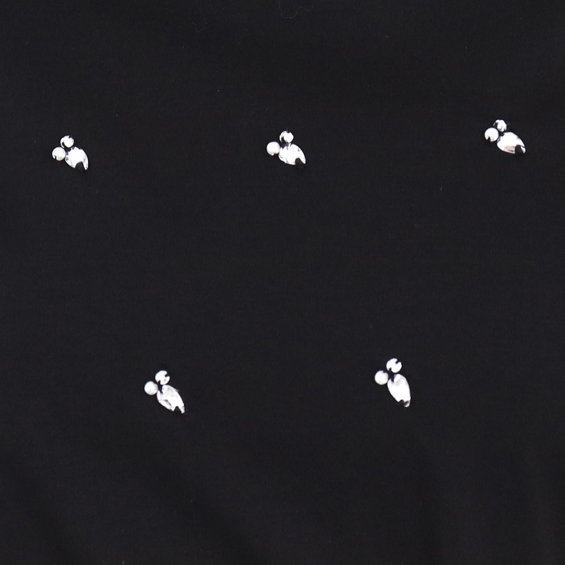 インデックス index 60シルケット短丈ビジューTシャツ【洗濯機可・接触冷感】