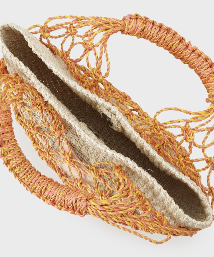 インディヴィ INDIVI 【beautiful people】abaca twist bag S (ブラック(019)) ブラック(019)