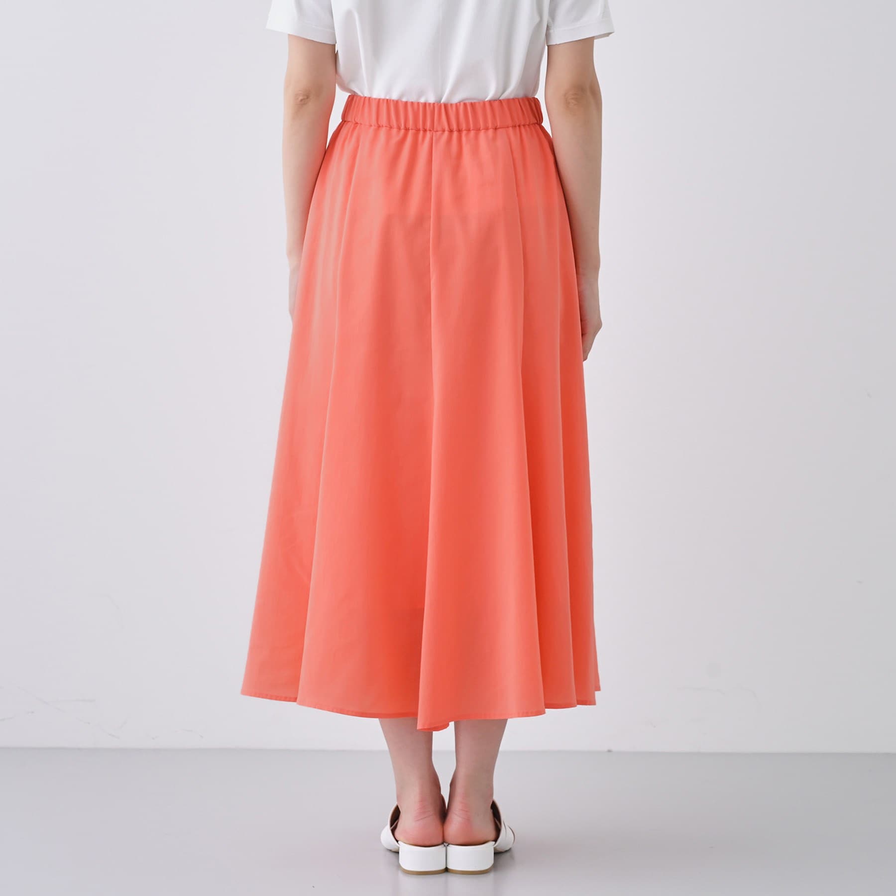 インディヴィ INDIVI 【撥水/接触冷感/UVケア】ナローフレアスカート (オフホワイト(003)) オフホワイト(003)