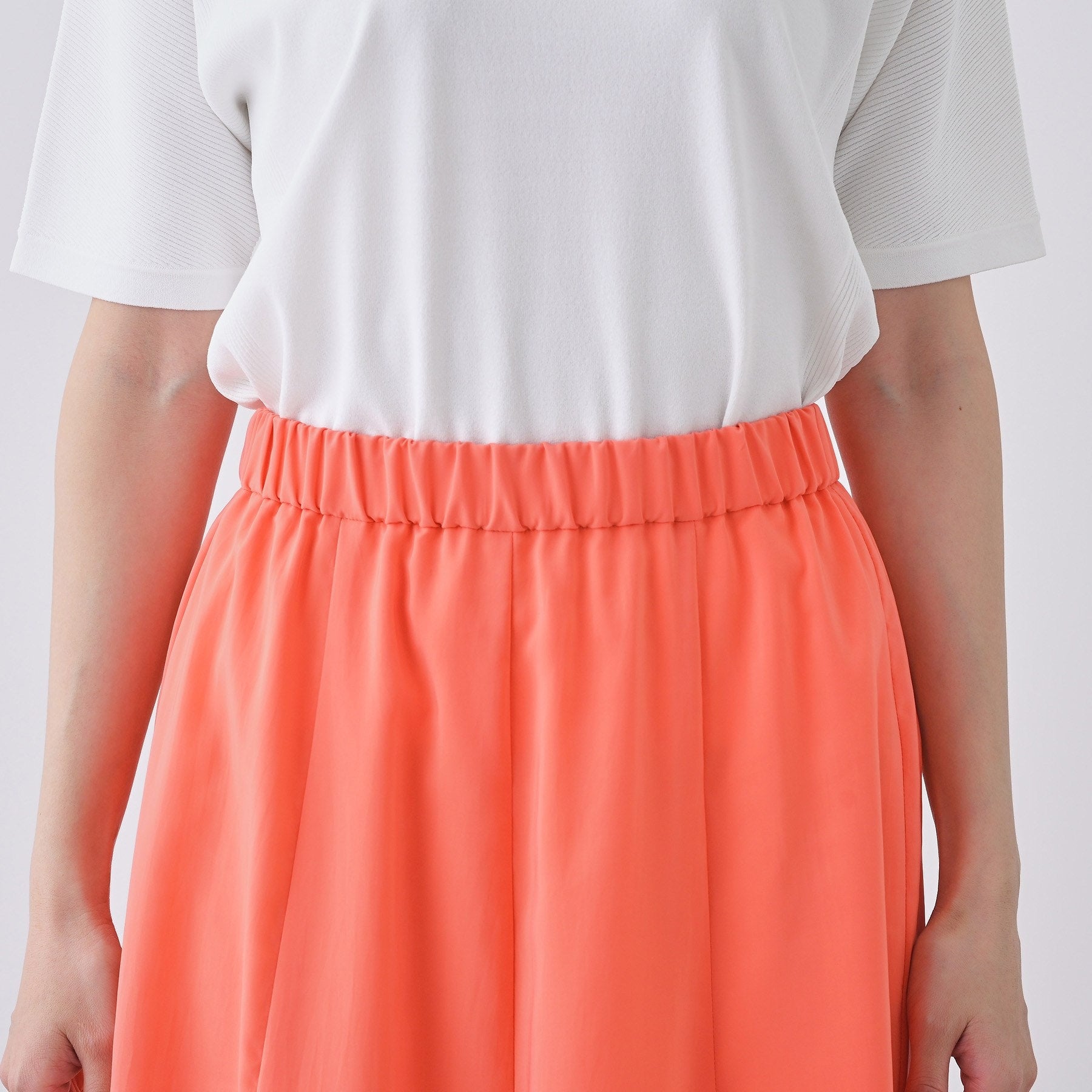 インディヴィ INDIVI 【撥水/接触冷感/UVケア】ナローフレアスカート (オフホワイト(003)) オフホワイト(003)