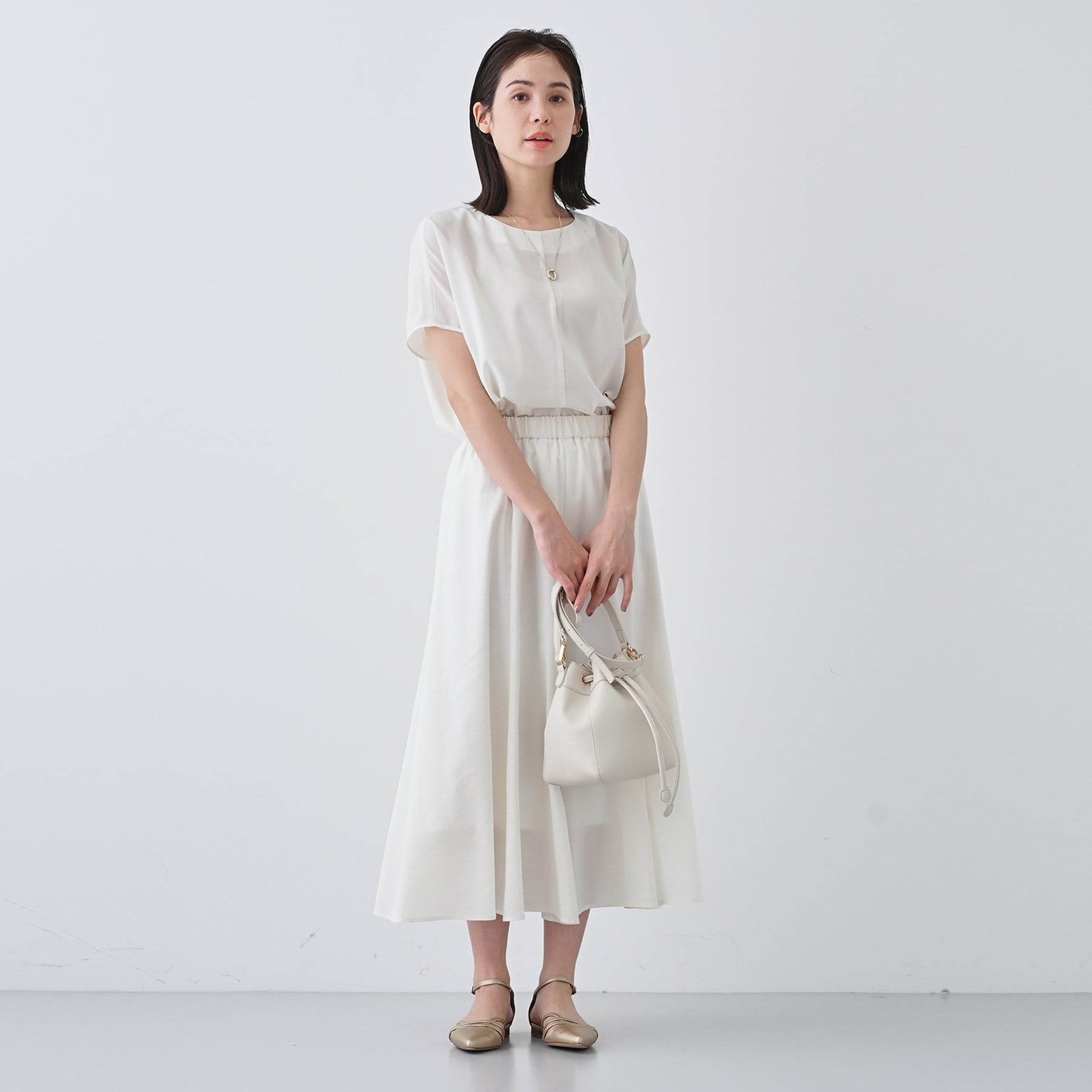 インディヴィ INDIVI 【撥水/接触冷感/UVケア】ドルマンスリーブブラウス (ブラウン(043)) ブラウン(043)