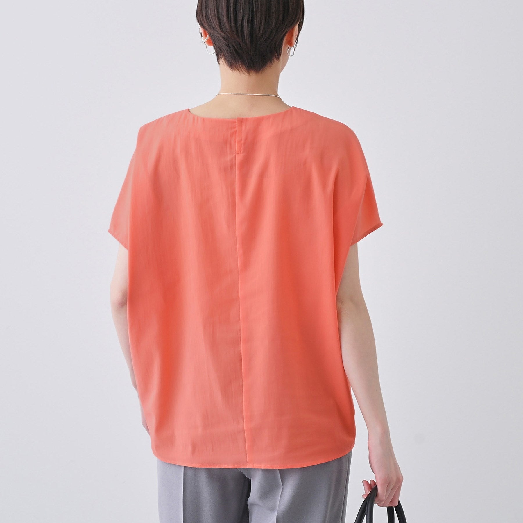 インディヴィ INDIVI 【撥水/接触冷感/UVケア】ドルマンスリーブブラウス (ブラウン(043)) ブラウン(043)