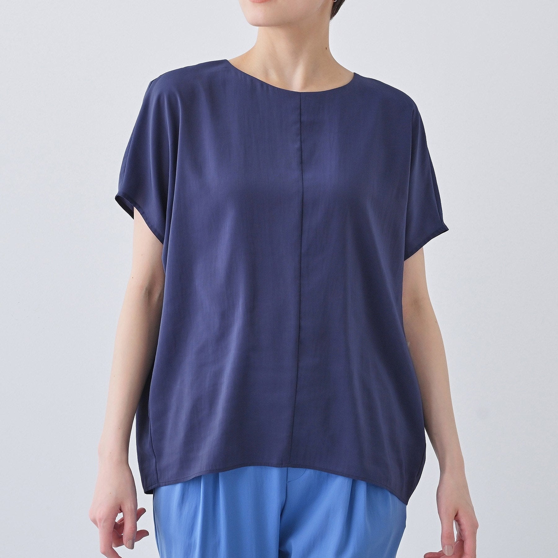 インディヴィ INDIVI 【撥水/接触冷感/UVケア】ドルマンスリーブブラウス (ブラウン(043)) ブラウン(043)