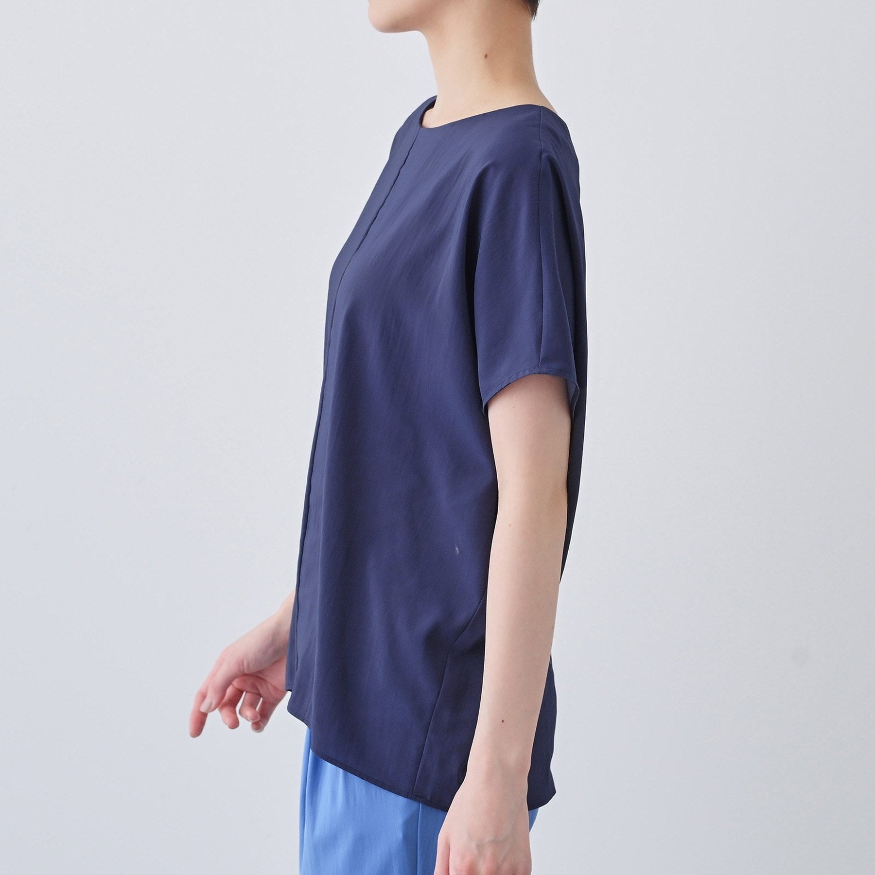 インディヴィ INDIVI 【撥水/接触冷感/UVケア】ドルマンスリーブブラウス (ブラウン(043)) ブラウン(043)