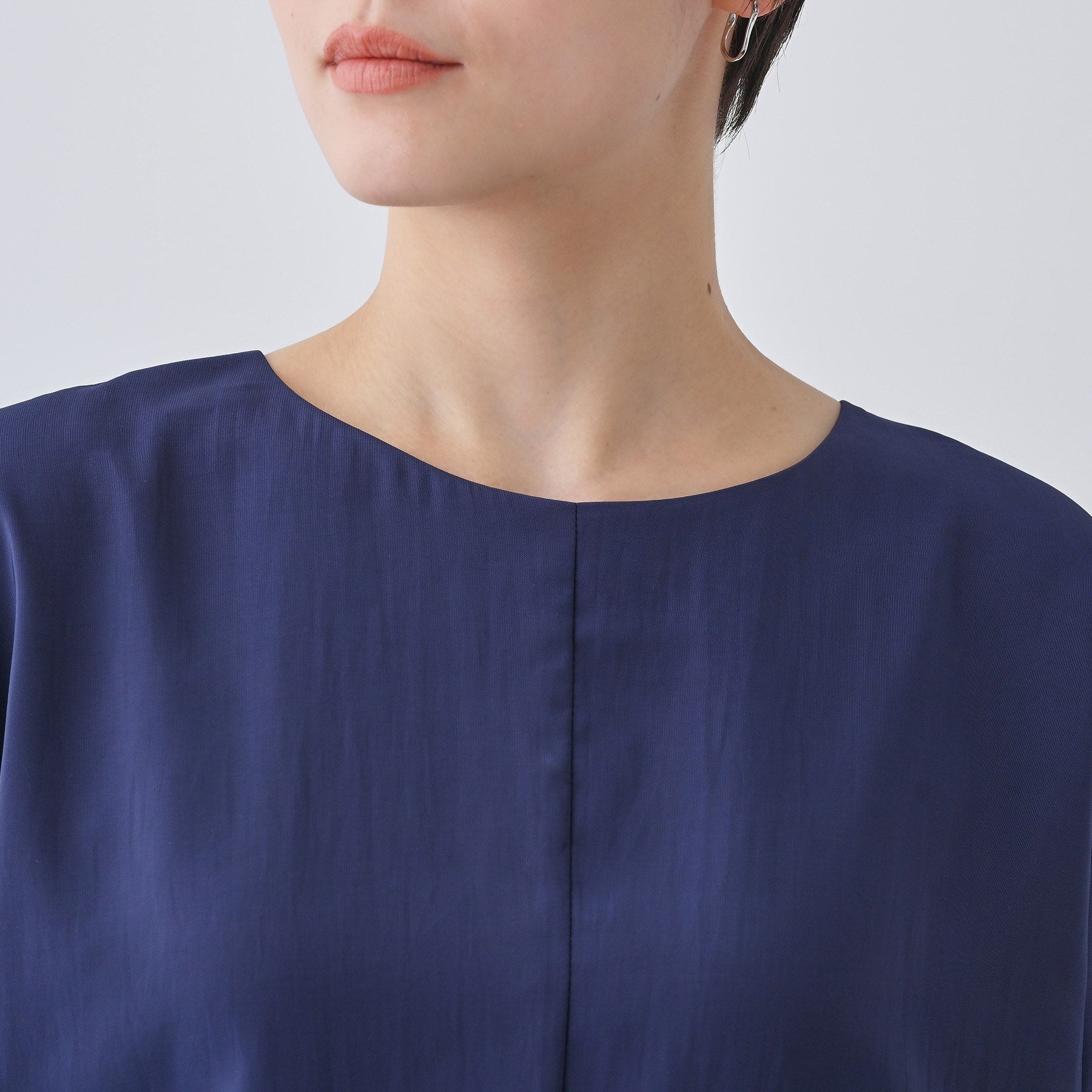 インディヴィ INDIVI 【撥水/接触冷感/UVケア】ドルマンスリーブブラウス (ブラウン(043)) ブラウン(043)