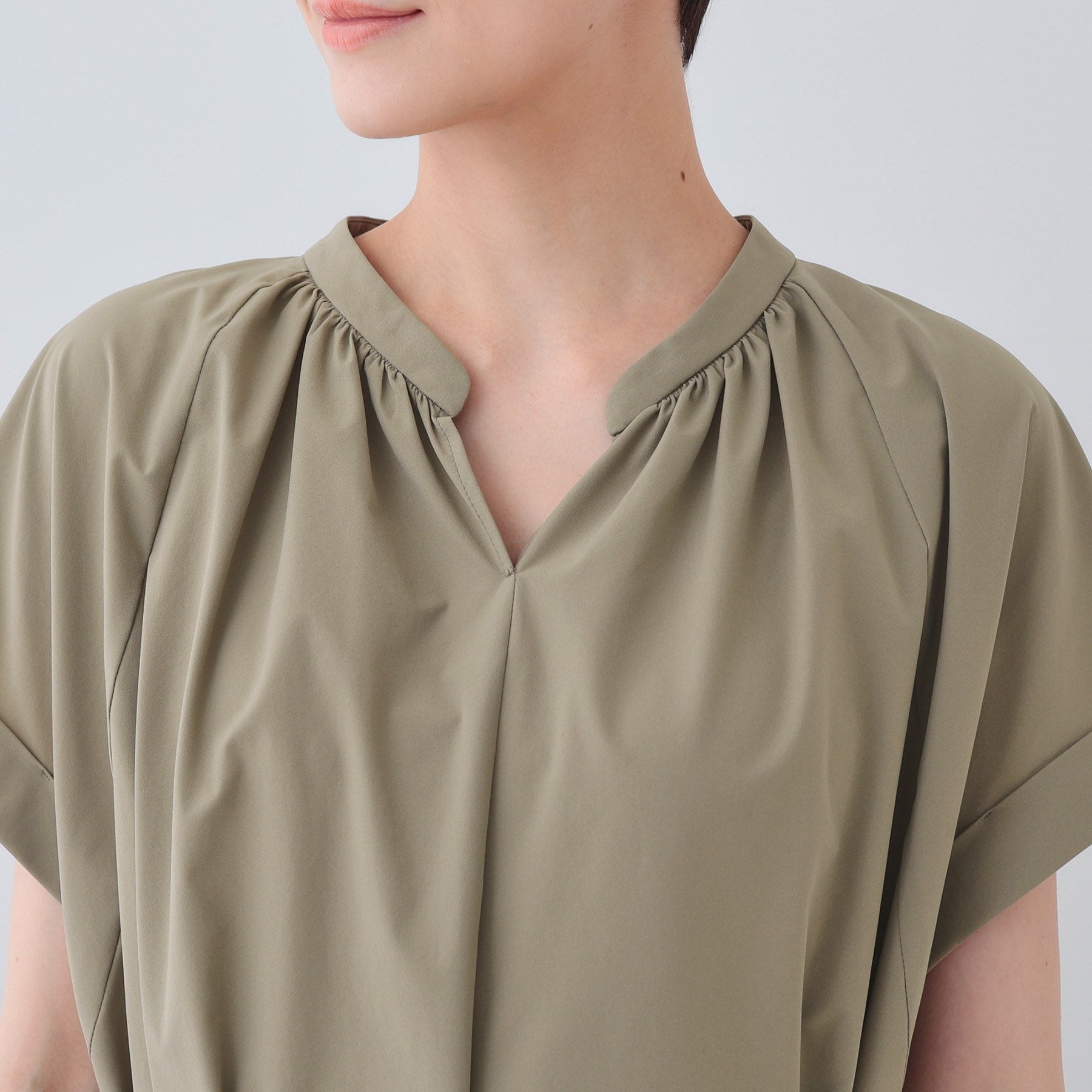 インディヴィ INDIVI 【撥水/UV/接触冷感】アクティブワンピース (ブラック(019)) ブラック(019)